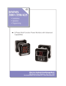 DMMS 300+/350/425 - Electro Industries