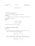 Problem Set # 2 1 The matrix equation Ax “ b 2 Solution sets