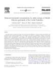 Palaeoenvironmental reconstructions by stable isotopes of Middle