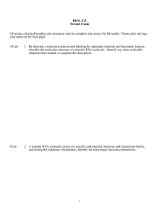 1 BIOL 213 Second Exam All atoms, chemical bonding and