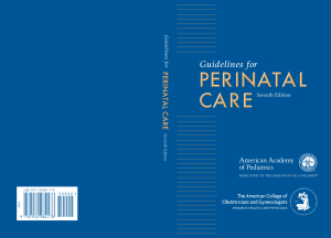 ACOG Guidelines for Perinatal Care