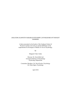 Analyzing scanpath variables with MMPI-2