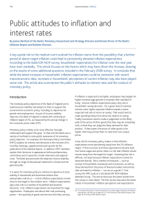 Public attitudes to inflation and interest rates