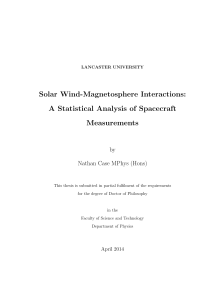 Solar Wind-Magnetosphere Interactions: A