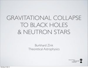 gravitational collapse to black holes