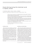 Ocular ferning during the menstrual cycle in healthy women