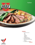 Nutrition - Beef Foodservice