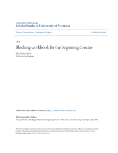 Blocking workbook for the beginning director