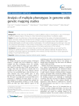 Analysis of multiple phenotypes in genome