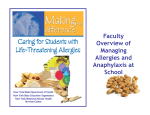 Faculty Overview of Managing Allergies and Anaphylaxis at School