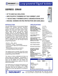 SERIES: SIN45 Loop-powered Signal Isolator INDUMART INC.