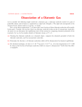 Dissociation of a Diatomic Gas