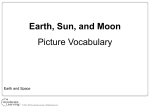 Earth, Sun, and Moon Picture Vocabulary
