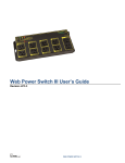 Web Power Switch III User`s Guide