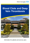 VTE (Blood Clots and DVT) - Weston Area Health NHS Trust