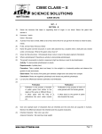 cbse class – x science solutions