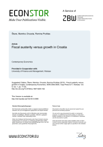Fiscal austerity versus growth in Croatia