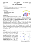 Lab 2: DC Measurements - University of Florida