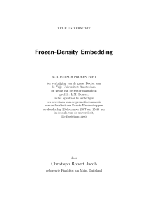 Frozen-Density Embedding