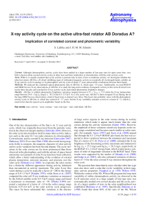 X-ray activity cycle on the active ultra