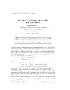 Factoring in Skew-Polynomial Rings over Finite Fields