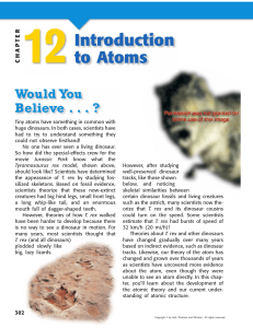 Introduction to Atoms - Mrs Gillum`s Web Page!