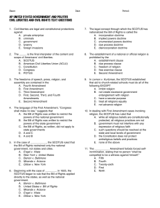 ap united states government and politics civil liberties and civil rights