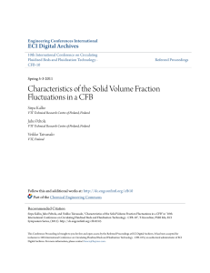 Characteristics of the Solid Volume Fraction Fluctuations in a CFB