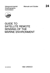 Guide to satellite remote sensing of the marine environment