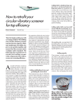 How to retrofit your circular vibratory screener for top efficiency