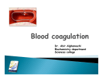 Blood coagulation Blood coagulation