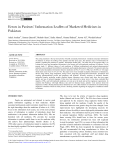 Errors in Patients` Information Leaflets of Marketed Medicines in