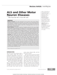 ALS and Other Motor Neuron Diseases