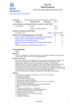 Course Specifications