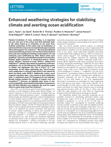 Enhanced weathering strategies for stabilizing climate and averting