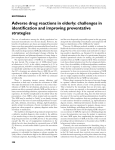 Adverse drug reactions in elderly: challenges in