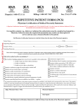 repetitive patient form (pcs)