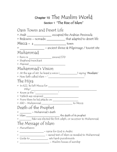 Ch 10 Islam - Leon County Schools