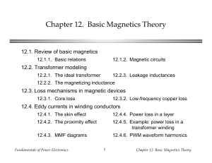 Chapter 12. Basic Magnetics Theory