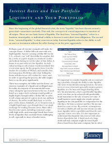 Interest Rates and Your Portfolio Liquidity and Your Portfolio