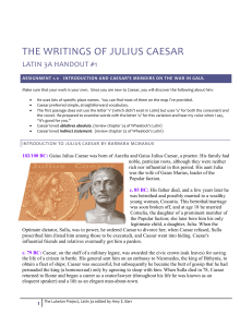 the writings of julius caesar