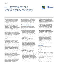 U.S. Government and Federal Agency Securities