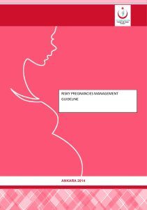 RISKY PREGNANCIES MANAGEMENT GUIDELINE