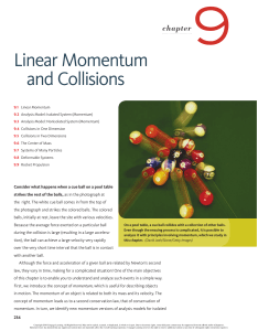 Linear Momentum and Collisions