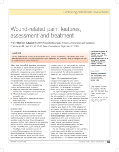 Wound-related pain