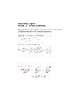 Intermediate Algebra Section 5.3 – Dividing Polynomials