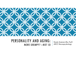 PERSONALITY AND AGING: