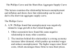 The Phillips Curve and the Short-Run Aggregate Supply Curve This