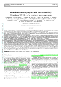 Water in star-forming regions with Herschel (WISH): II. Evolution of