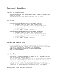 Assessment Questions - Teach Genetics (Utah)